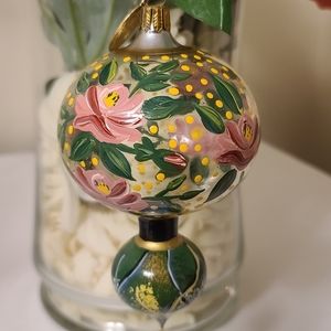 Mackenzie Childs Vtg RARE Handpainted Ornament